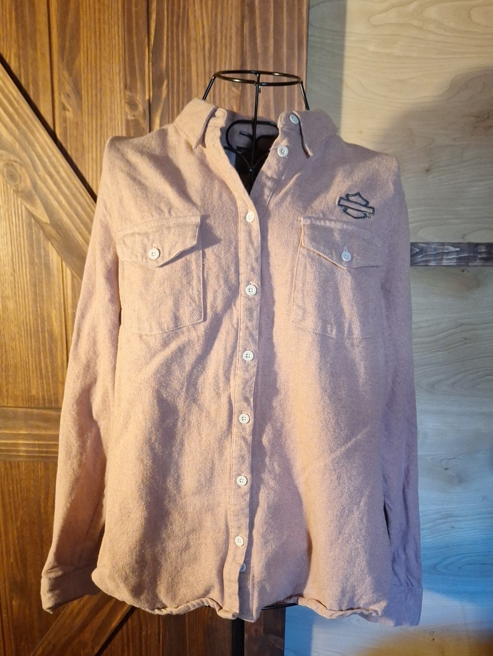 Harley-Davidson Women's Utility Shirt Jacket in Dusty Rose